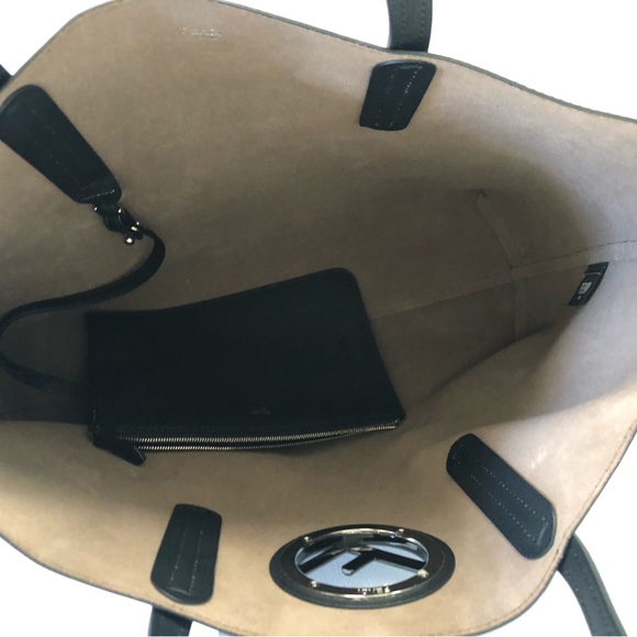 Black Fendi tote! Such a cute travel bag, but not bulky. Super trendy! - Picture 12 of 15